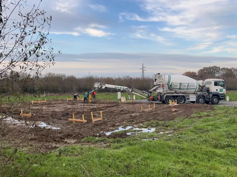 Réalisation d'une construction neuve par MT Conception, maitre d'œuvre à La Roche-sur-Yon