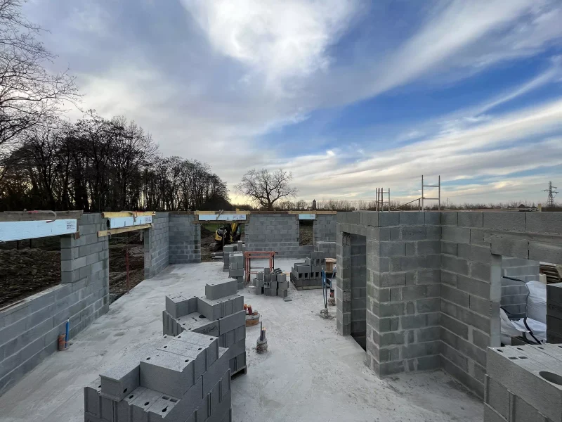 Réalisation d'une construction neuve par MT Conception, maitre d'œuvre à La Roche-sur-Yon