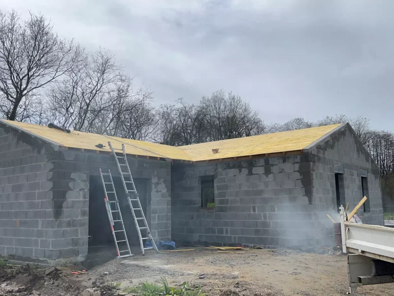 Réalisation d'une construction neuve par MT Conception, maitre d'œuvre à La Roche-sur-Yon